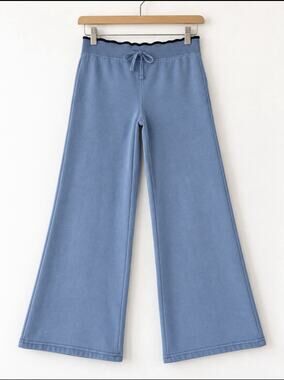 Christie Brooks Girls 11 12 Light Blue Sweat Pants Flare